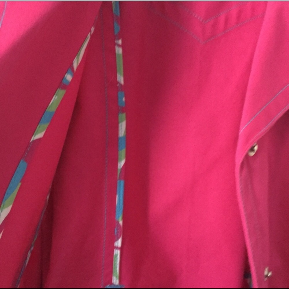 Tommy Jeans Pink Belted Trench Coat - Picture 8 of 8